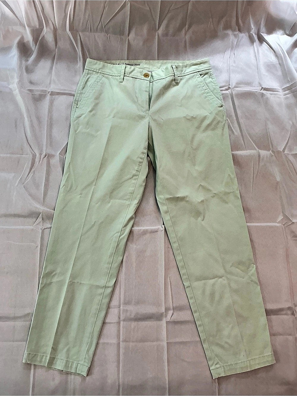Talbots Relaxed Chino Straight Leg Chino Pants in Green Size 6P